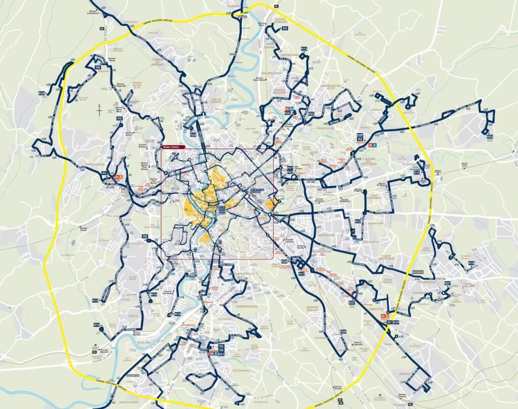 Rome public transport: 2025 Hassle-free Guide 19 rome ATAC services like buses trams and the metro 2